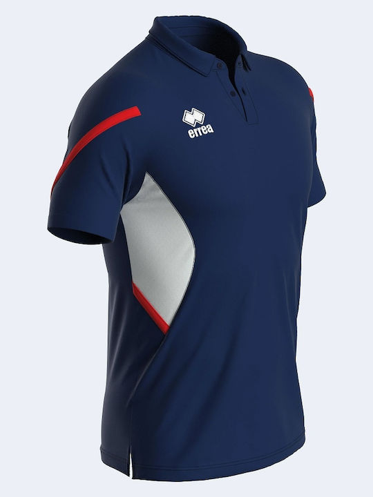 Clarc Polo Sportliche Herrenbluse Kurzarm Marineblau