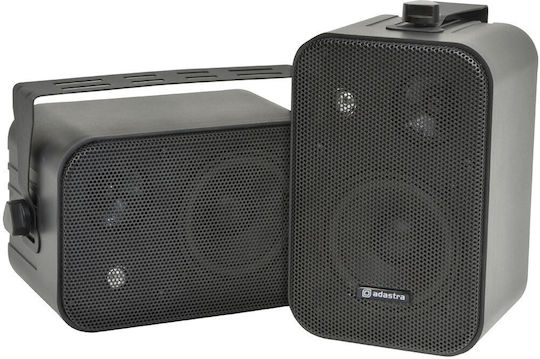 Adastra B30V-B Passive Wall-Mount Installation Speakers 30W Pair 13.6x15.5x24cm Black