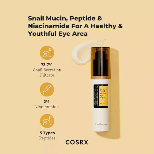 Cosrx Advanced Snail Peptide Augenbefeuchter für Aufhellung & Anti-Aging 25ml