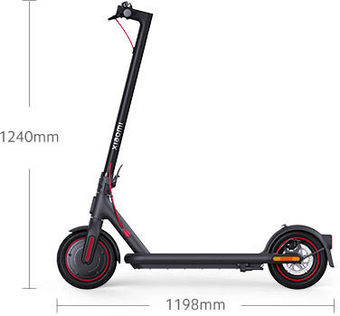 Xiaomi Scooter 4 Pro Електрически скутер с Максимална Скорост 25 км/ч и 45 км Автономия в Черен Цвят