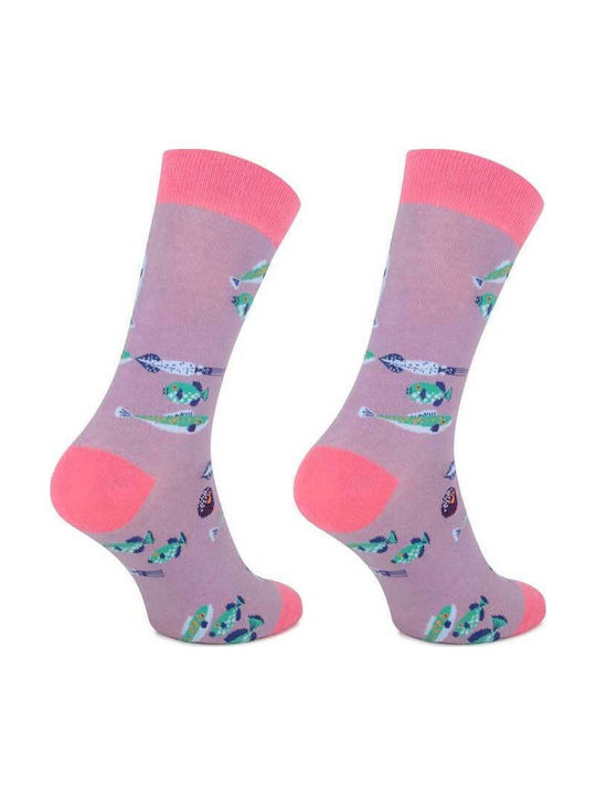 Crazy Socks Femei Șosete Violet 1Pachet Crazy Socks Femei Șosete Violet 1Pachet