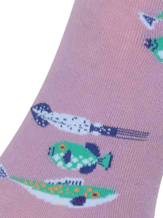 Crazy Socks Femei Șosete Violet 1Pachet