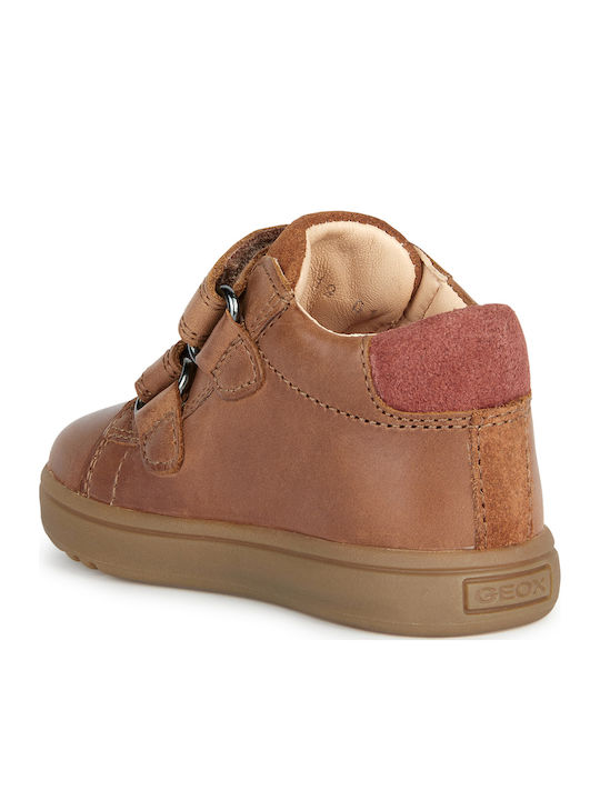 B BIGLIA Παιδικά Sneakers με Σκρατς Καφέ