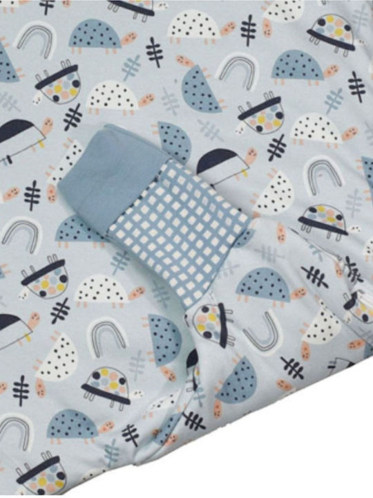 Tender Winter Sleeping Bag with Feet Eco Turtle 2.5 Tog Light Blue with Detachable Sleeves