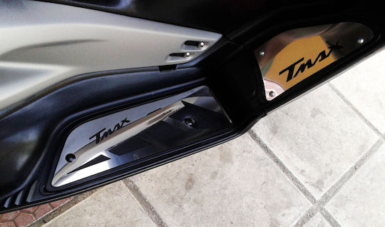Moto Discovery Motorcycle Footpeg Protectors Yamaha T-MAX 500 Silver