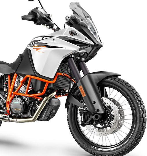 Moto Discovery Motorrad-Vorderradgabelschutz KTM 1190 Abenteuer Schwarz