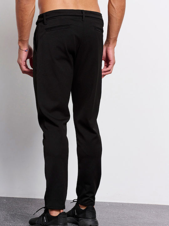 BodyTalk Men's Sweatpants with Rubber Black