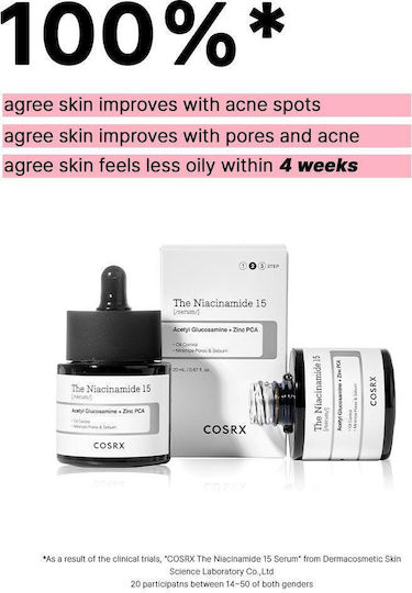Cosrx The Niacinamide 15 Serum Προσώπου με Νιασιναμίδη για Λάμψη & Ακμή 20ml