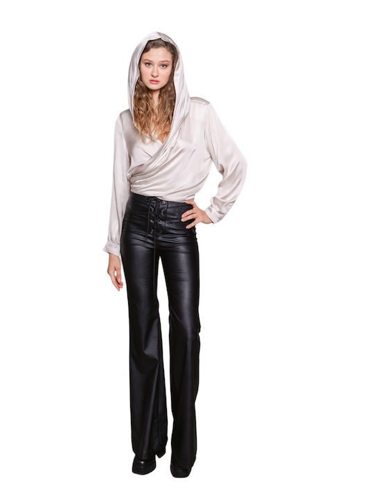 Langärmelig Damen Hemd Gray