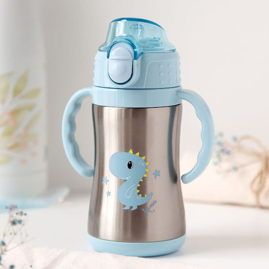 Kiokids Little Dinosaur Baby Thermos for Liquids Stainless Steel 280ml