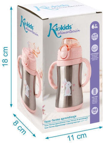 Kiokids Lovely Bunny Βρεφικό Θερμός Υγρών Ανοξείδωτο 280ml