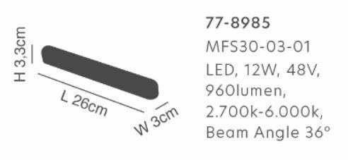 Home Lighting Φωτιστικό Πάγκου Κουζίνας LED Kühles Weiß M26xB3xH3.3cm.