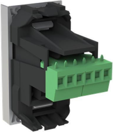 Abb Zenit Priză de telefon fără cadru Single în culoarea Argintiu 702601