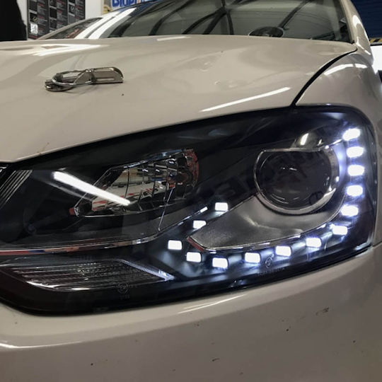 Carner Μπροστινά Φανάρια Led για Mazda 5 Volkswagen Polo 2τμχ
