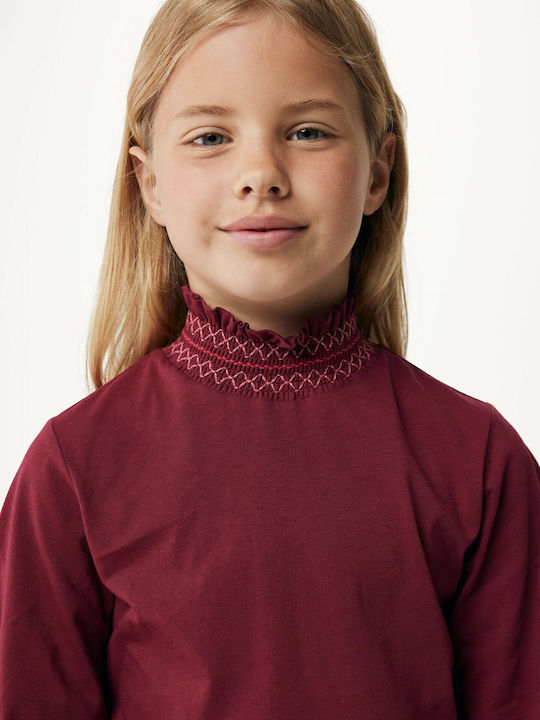 Kids' Shirt Long Sleeve Burgundy