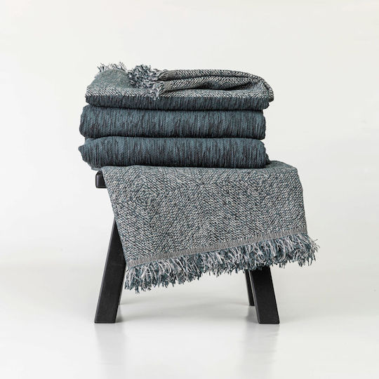 Borea Square Ριχτάρι Τετραθέσιου Καναπέ Chenille 180x350εκ. Γκρι