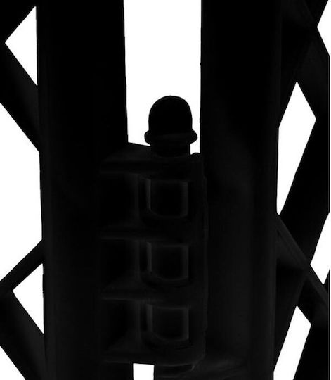 Purlov Park Dog Square made of Plastic in Black Color 90 x 90 x 60cm