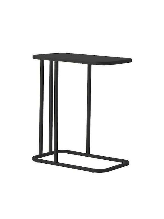 Rectangular Side Table Black L45xW25xH55cm