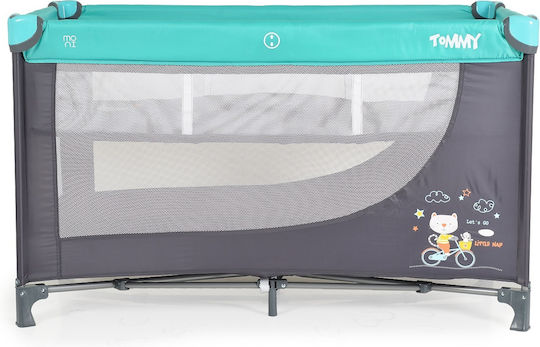 Cangaroo Tommy Παρκοκρέβατο 2 Επιπέδων με Στρώμα Blue 120x60cm