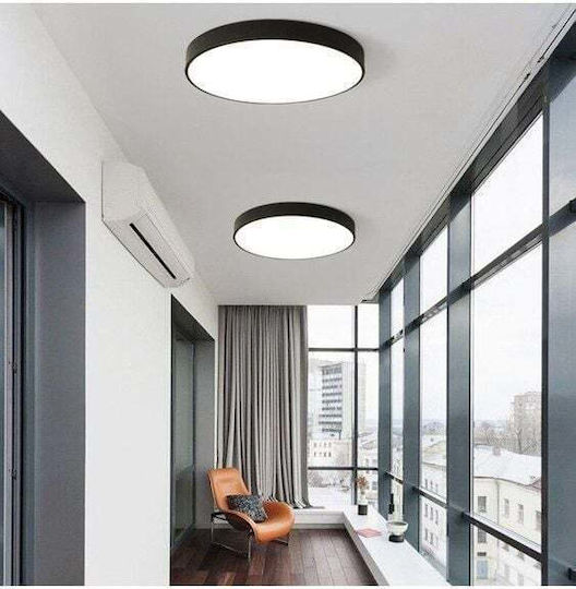 Vivalux Luka Deckenleuchte 40cm Schwarz mit Integrierter LED