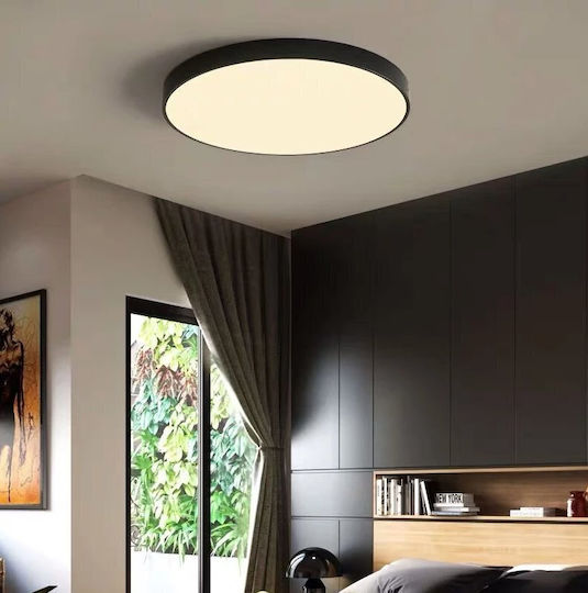 Vivalux Luka Deckenleuchte 40cm Schwarz mit Integrierter LED