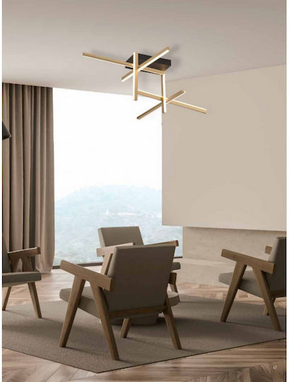 Zambelis Lights Plafonieră de Tavan 96buc Aurie cu LED Integrat