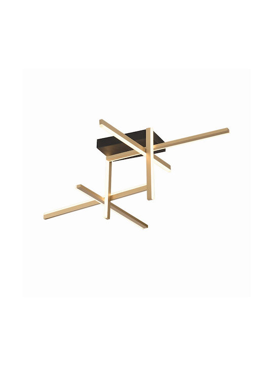 Zambelis Lights Deckenleuchte 96cm Gold mit Integrierter LED