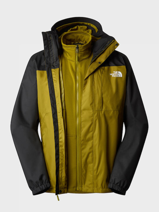 Quest Triclimate 3 in 1 Winter Jacke Sulphur Moss/tnf Black