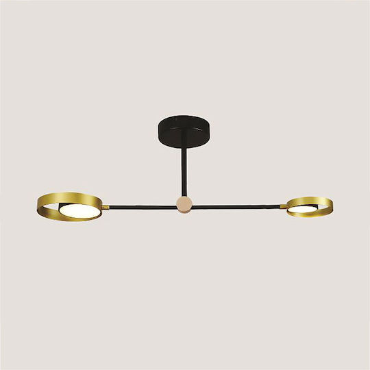 Eurolamp Ceiling Mount Light 92cm Gold with Integrated LED