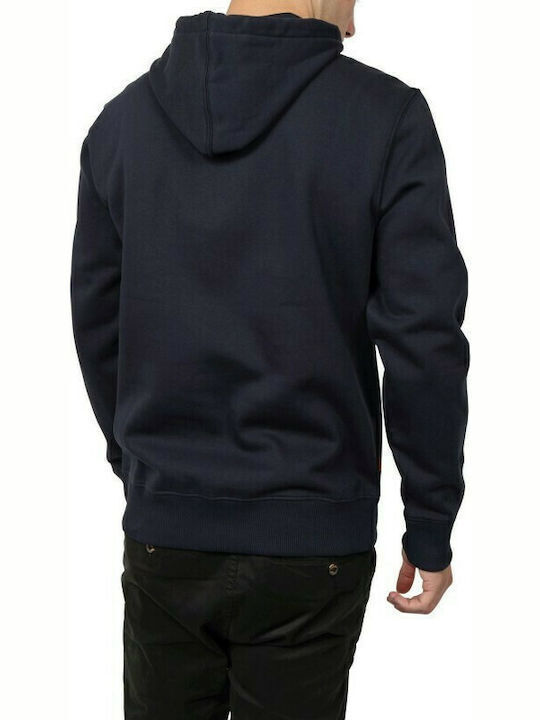 Timberland Men's Sweatshirt with Hood and Pockets Navy Blue