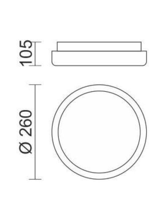 Spot Light Clasică Metalică Plafonieră de tavan cu LED Integrat 26buc Argint