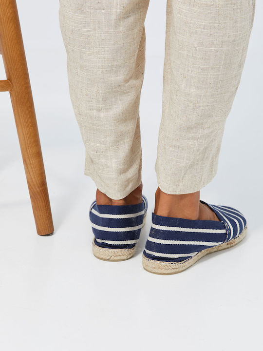 Fabric Men's Espadrilles in Blue Color