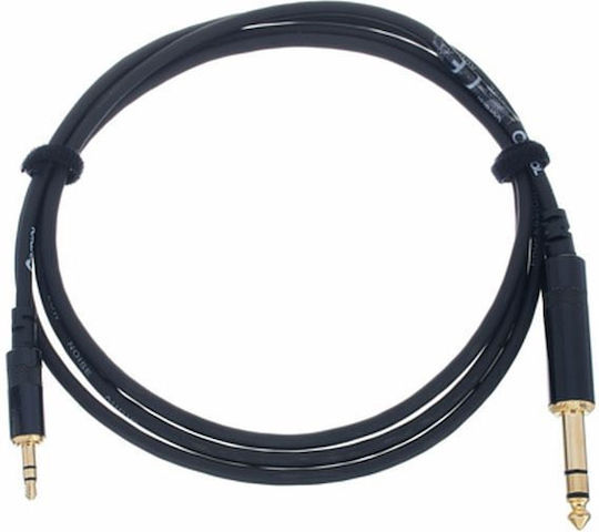 Cordial Cable 6.3mm male - 3.5mm male 1.5m (CFM 1,5 WV)