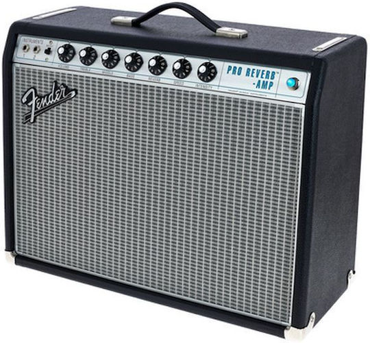 Fender 68 Custom Pro Reverb Λαμπάτος Combo Ενισχυτής Ηλεκτρικής Κιθάρας 1 x 12" 40W Μαύρος