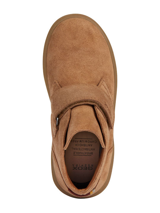 Theleven Ghete Copii din Suede cu Velcro Tabac maro