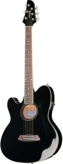 Ibanez Semi-acustic Chitară Chitare acustice cu decupaj Pentru jucători stângaci Negru
