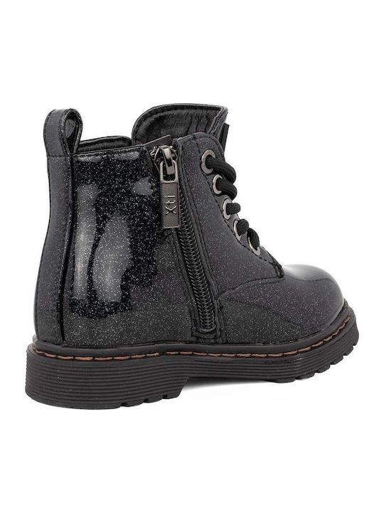 Kinderstiefel mit Reißverschluss Schwarz
