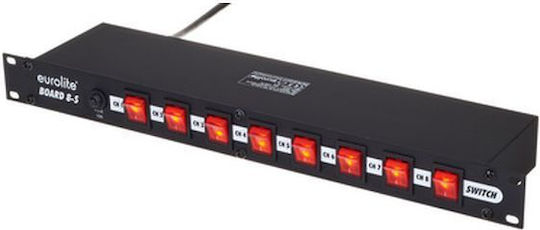 Eurolite Board 8-S DMX Switch για Κονσόλα Φωτισμού με Τοποθέτηση Rack