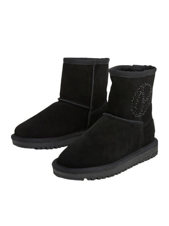 Kids Black Ankle Boots
