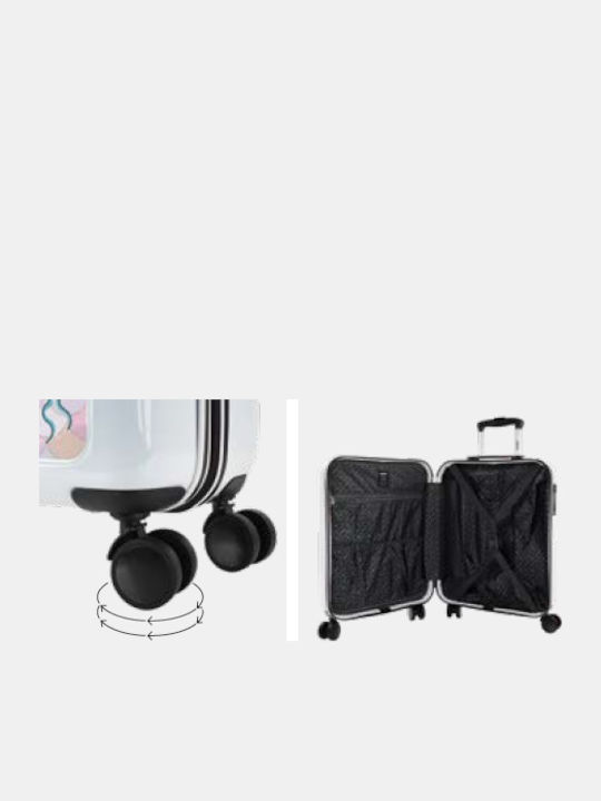 Skpat Gorgona Kinder Kabinen Hart Koffer Weiß mit 4 Räder Höhe 55cm