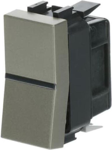 Abb Abb Recessed Wall Switch Single with Champagne Frame