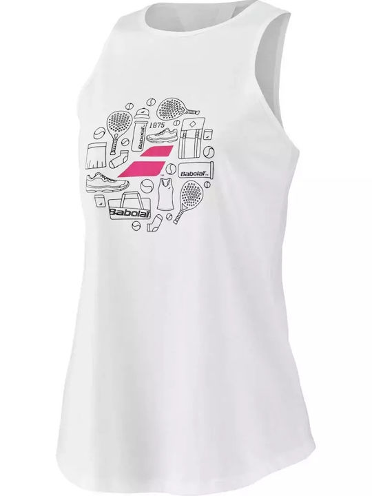 Babolat Women's Athletic Blouse Sleeveless White