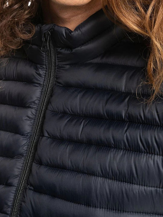 SCALY Ärmellos Winter Jacke Puffer Schwarz