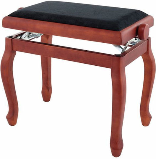 Gewa Deluxe Classic Hocker Klavier Verstellbares Walnuss Matt L52xB30xH45-58cm