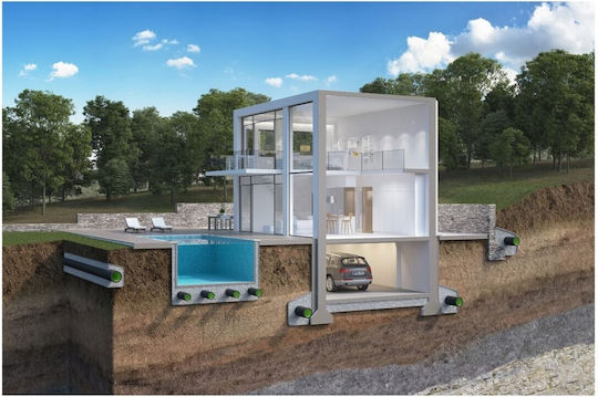 Kouvidis Elektrischer Leitungskanal mit Durchmesser 110mm aus Kunststoff 50m 2031110