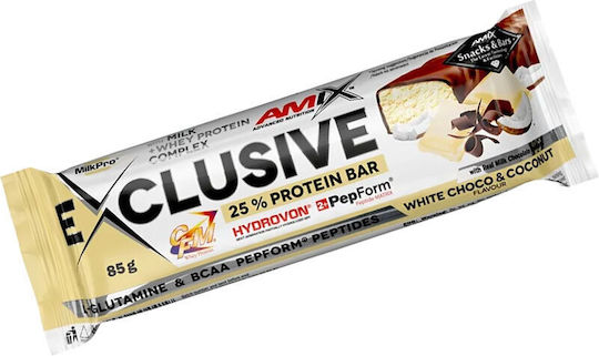 Amix Exclusive Μπάρα Πρωτεΐνης με Γεύση Choco & Coconut 85gr