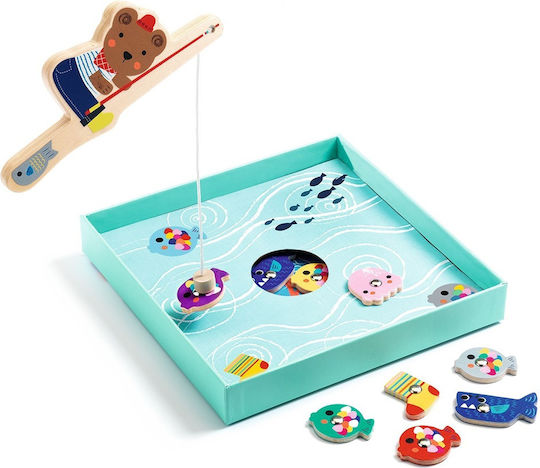 Djeco Wooden Fishing Game Magnetic Fishing for 2+ Years
