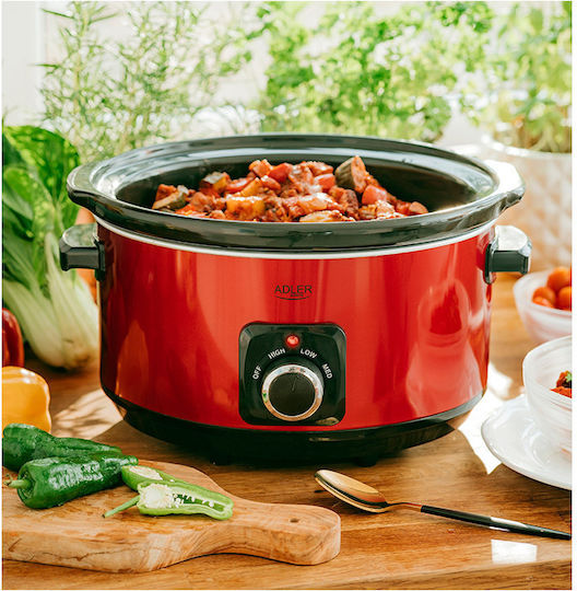 Adler Electric Dutch Oven 5.8lt 290W Red