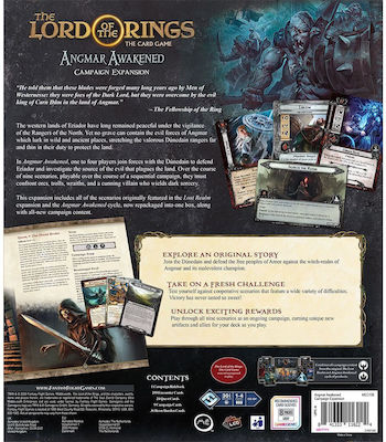 Fantasy Flight Разширение на Игра Angmar Awakened Campaign LOTR LCG за 1-4 Играчи 14+ Години