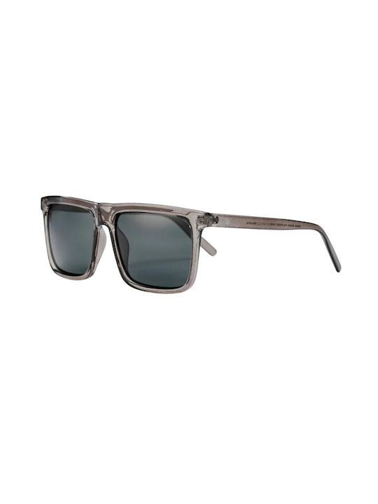Chpo Bruce Men's Sunglasses with Gray Plastic Frame and Black Polarized Lens 16132HA